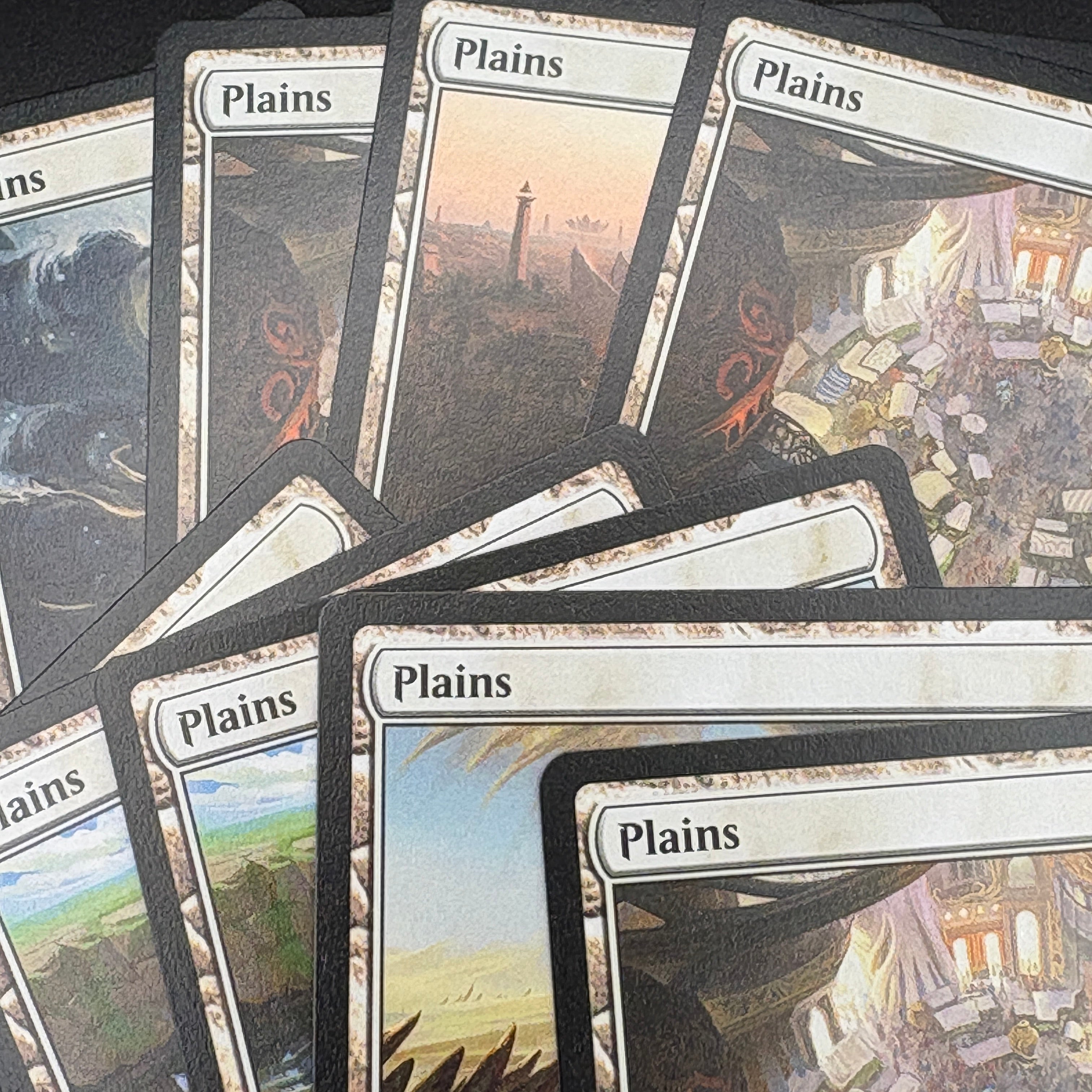 Magic: The Gathering Länder / Mana Karten – 10er Pack (Eine Farbe, gemischt, DE/EN)