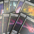 Magic: The Gathering Foil Länder / Mana Karten – 10er Pack (Eine Farbe, gemischt, DE/EN)